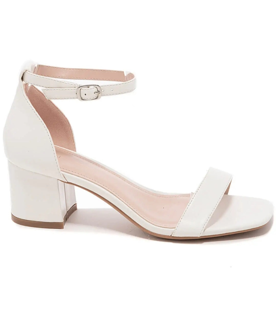 Chaussure petit talon blanche best sale