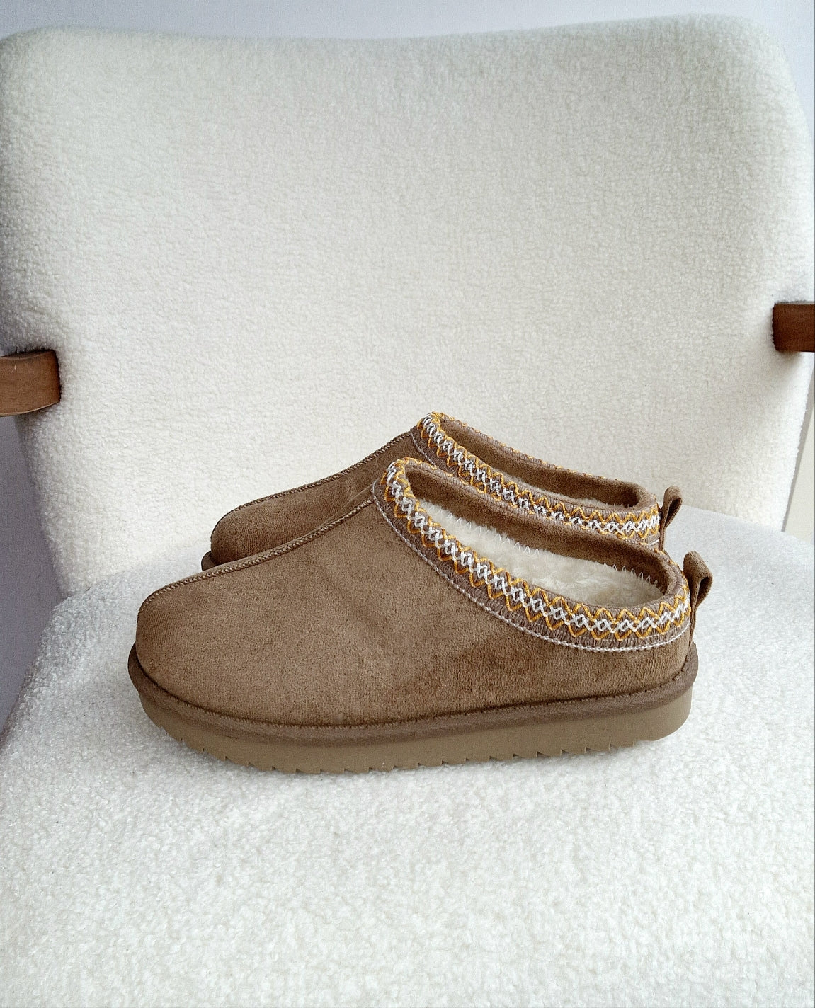 Chausson fourrés Beige