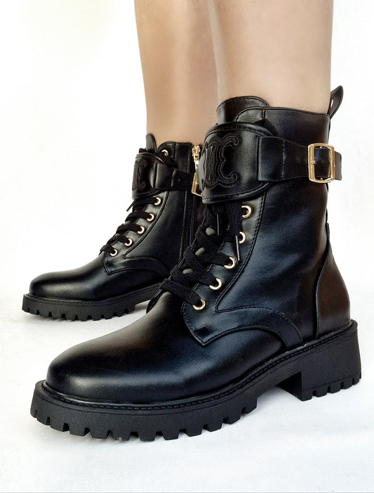 Bottines lacet Noir