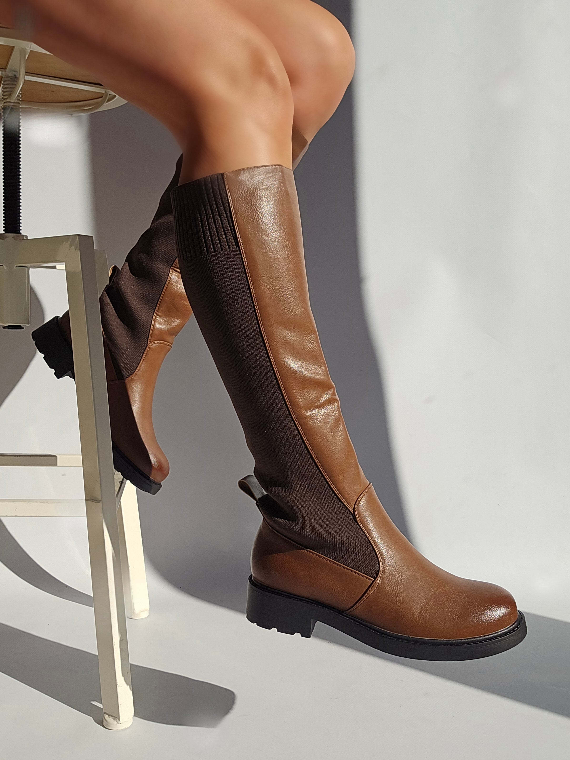 Bottes fashion elastique