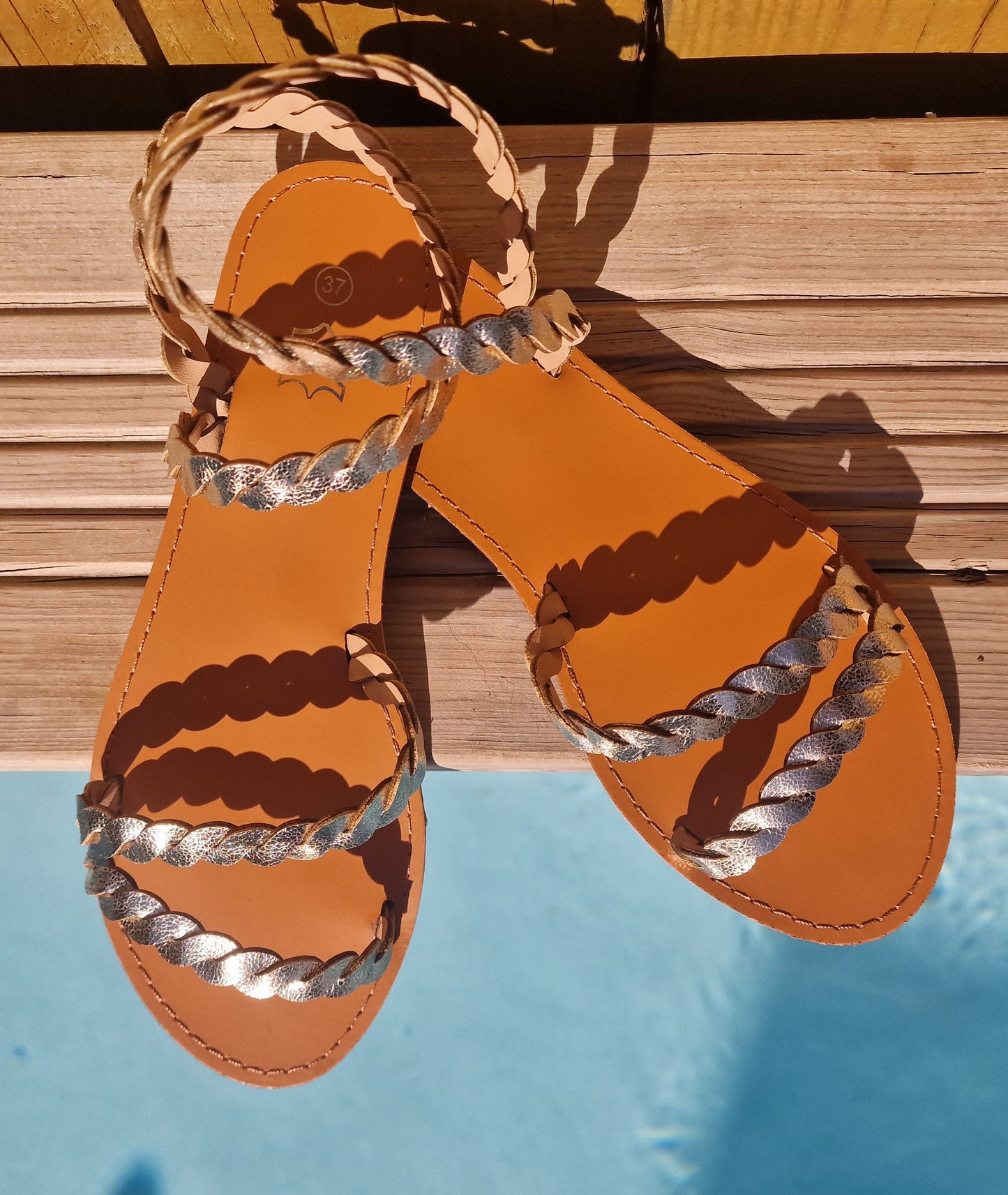 Gold Intertwined Sandals