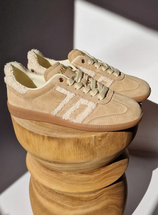 Back 70 sneakers Beige bouclette Écru