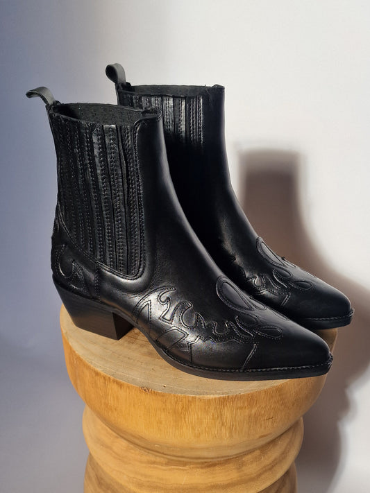 Bottines santiags Semerdjian noir