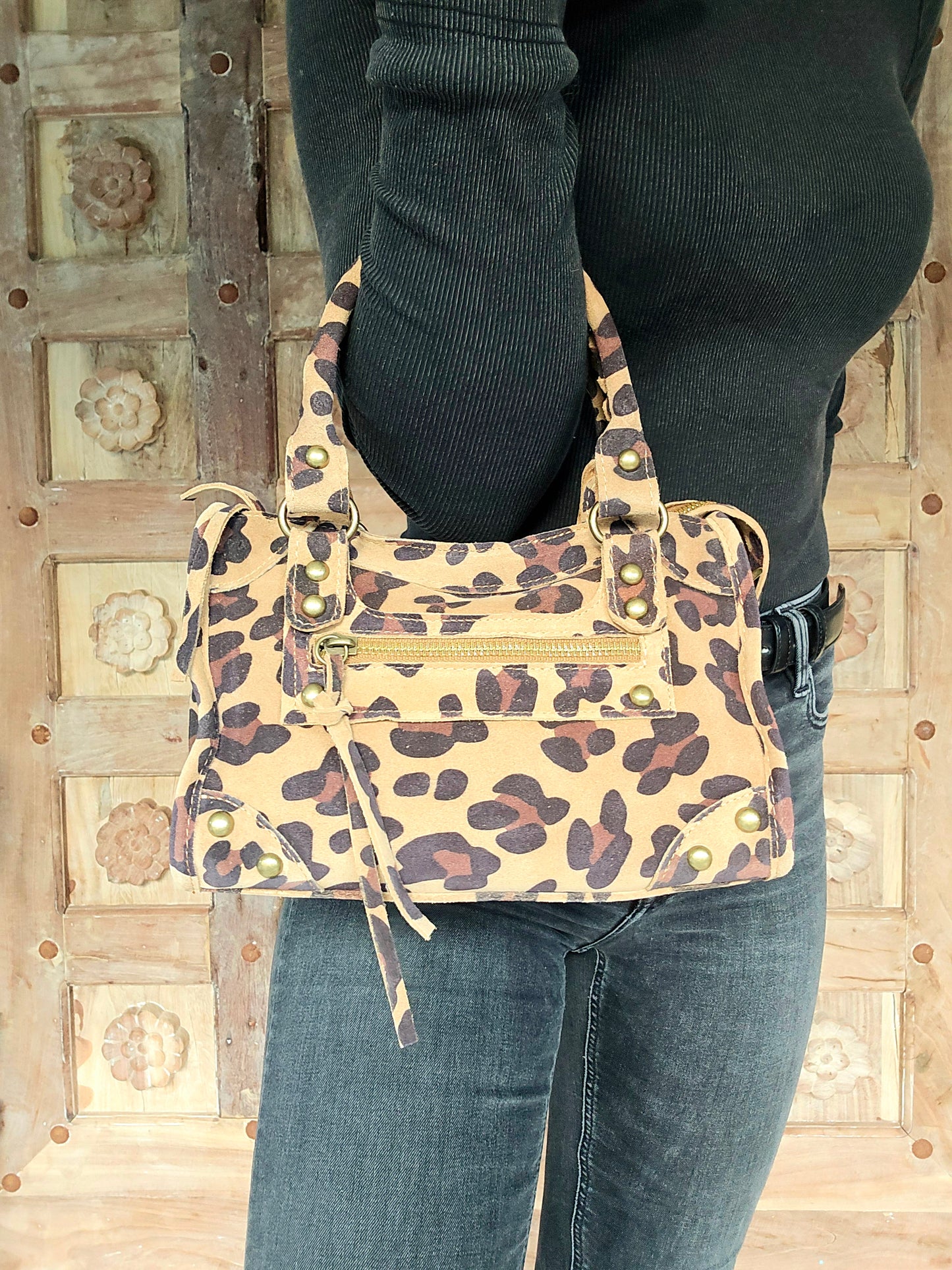 Balou handbag small model Leopard (large pattern)