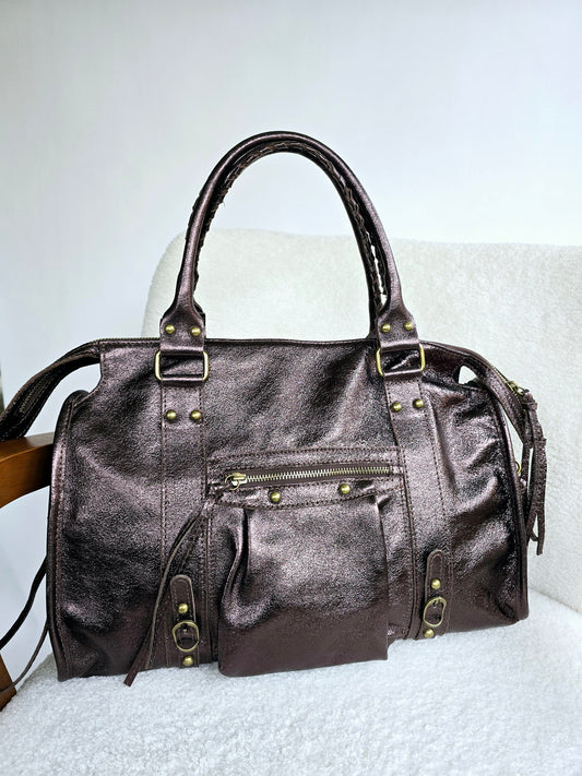 Sac Balou grand modèle cuir Bronze