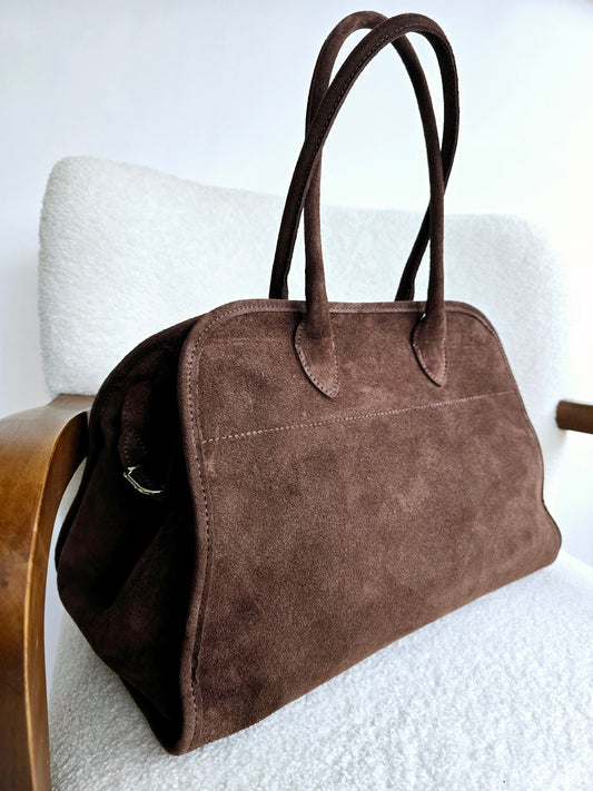 Sac cabas cuir marron