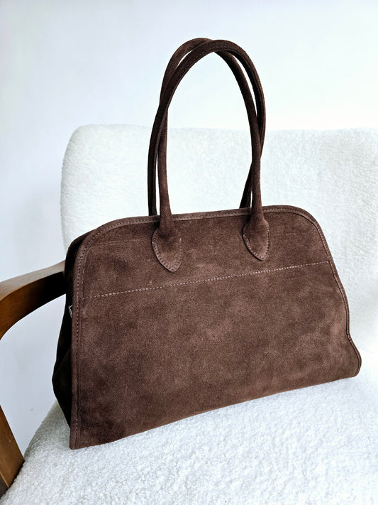 Sac cabas cuir marron