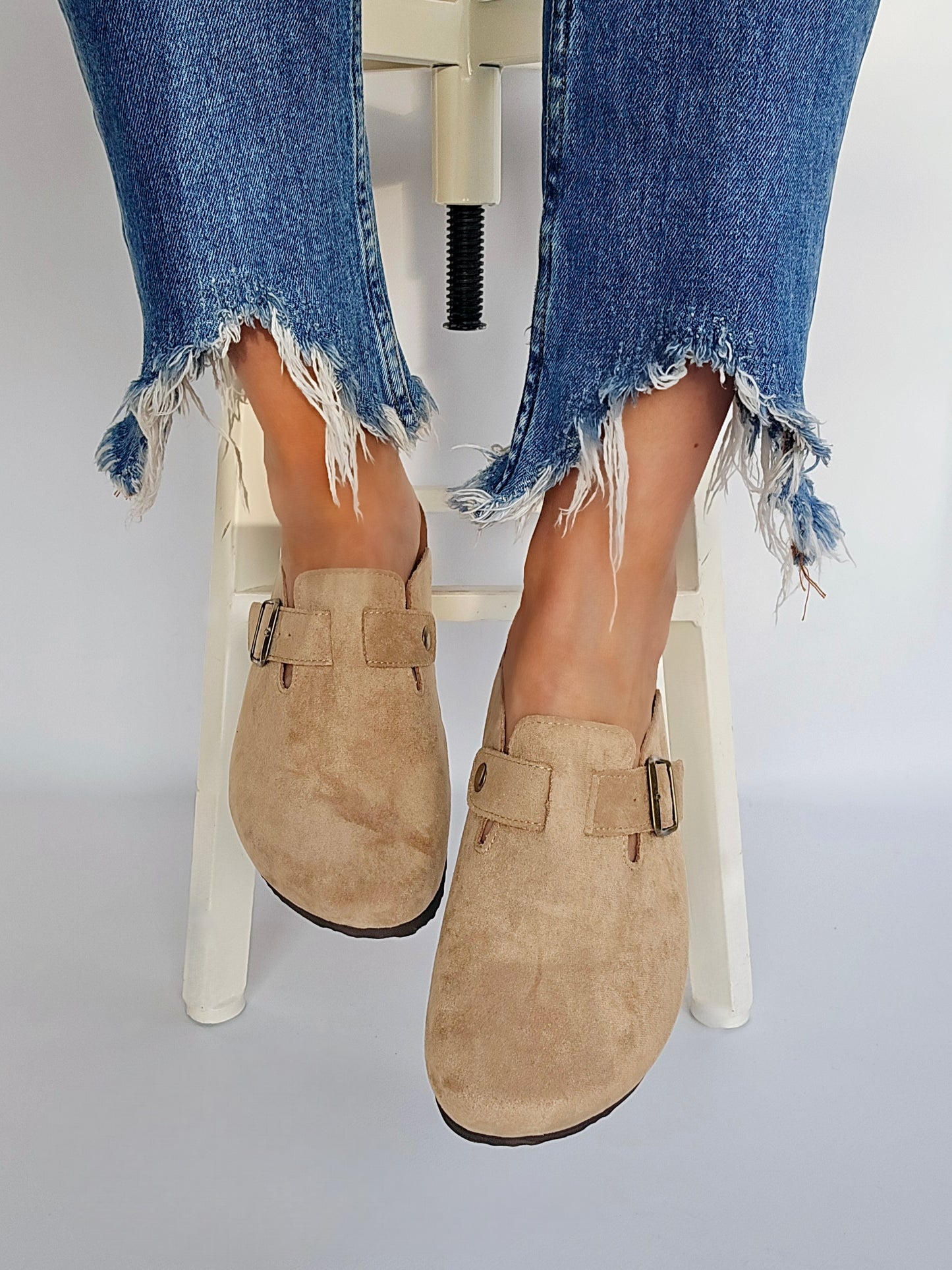 Mules sabot Beige