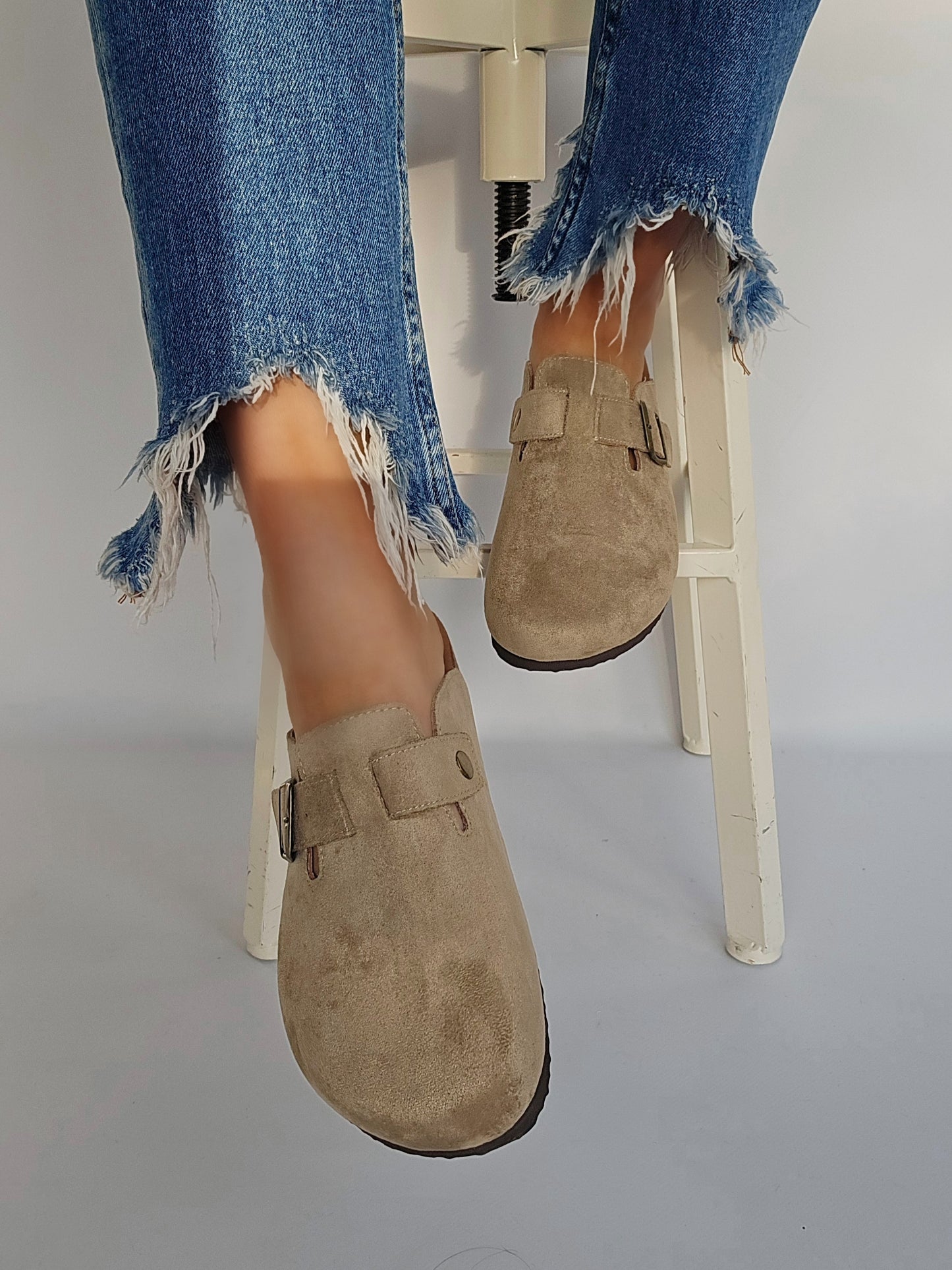 Mules sabot Taupe