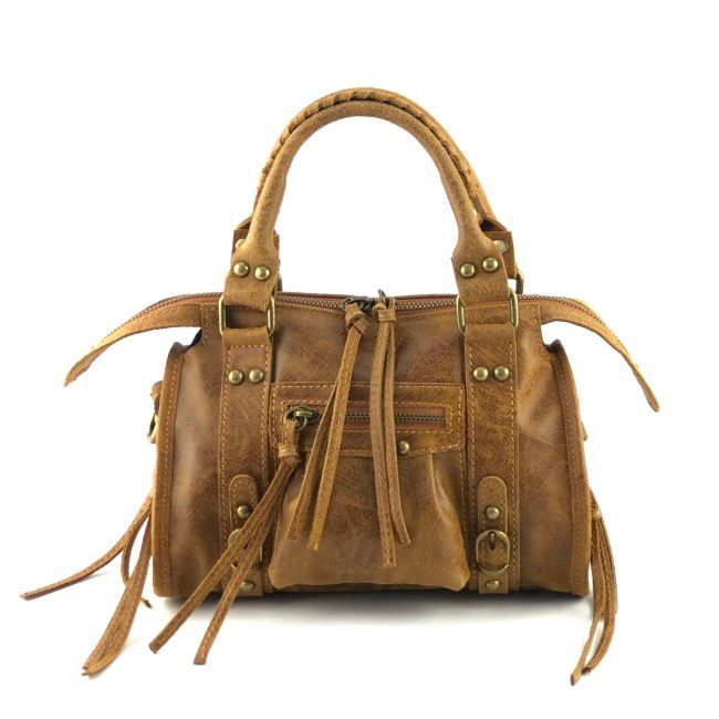 Sac BALOU petit modèle cuir Mat Camel