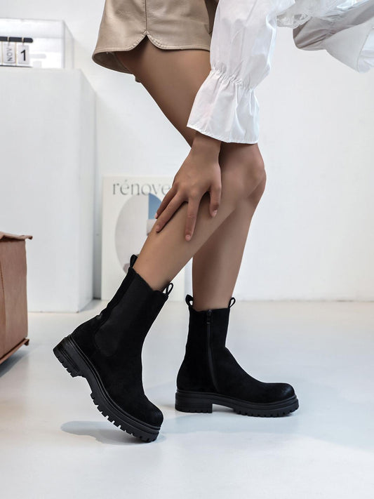 Chelsea Boots montantes Noir