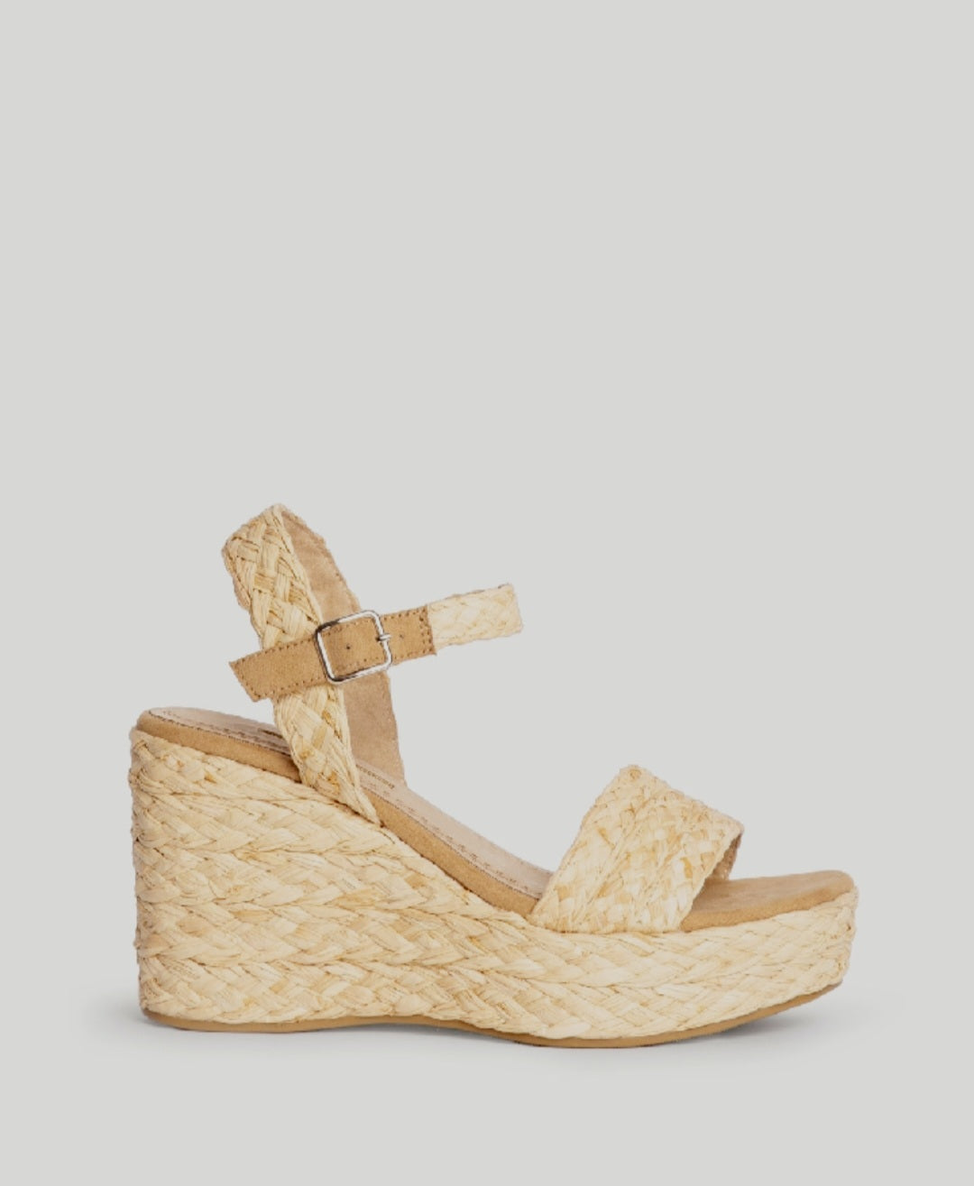 Corina Braided Wedge Espadrilles Natural