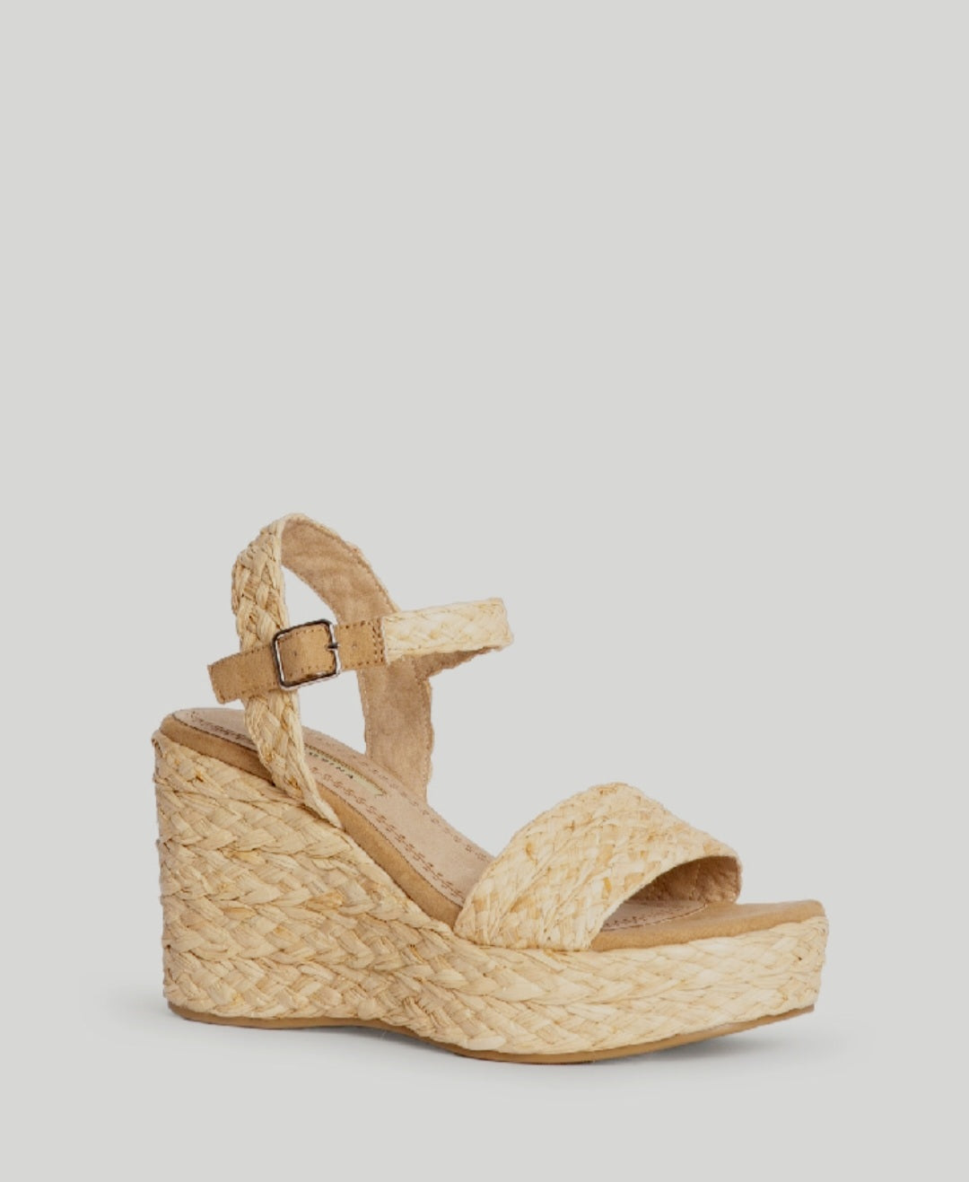 Corina Braided Wedge Espadrilles Natural