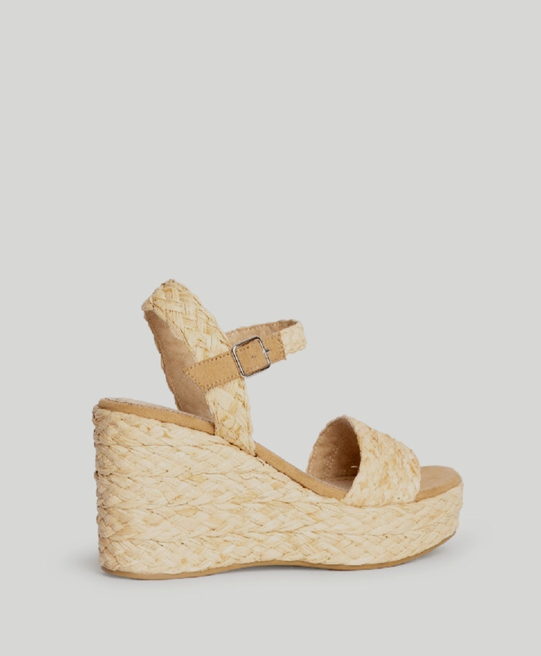 Corina Braided Wedge Espadrilles Natural