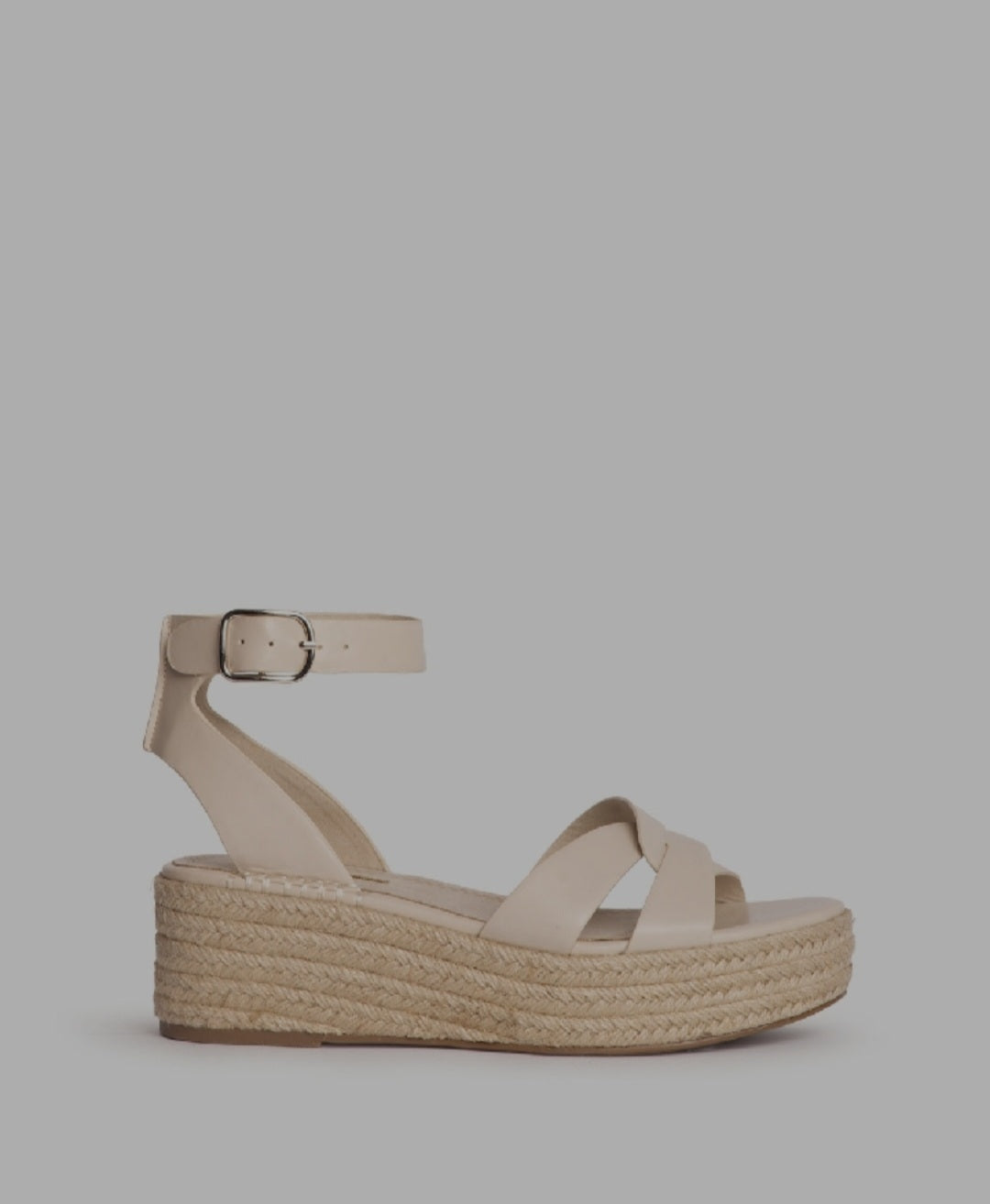 Corina Beige Platform Espadrilles