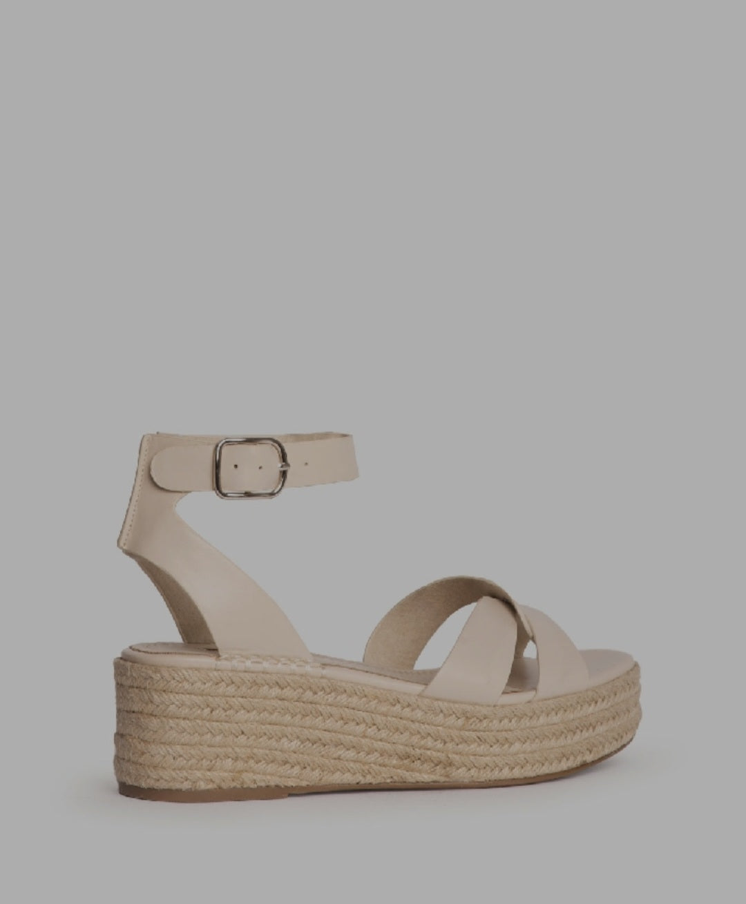 Corina Beige Platform Espadrilles