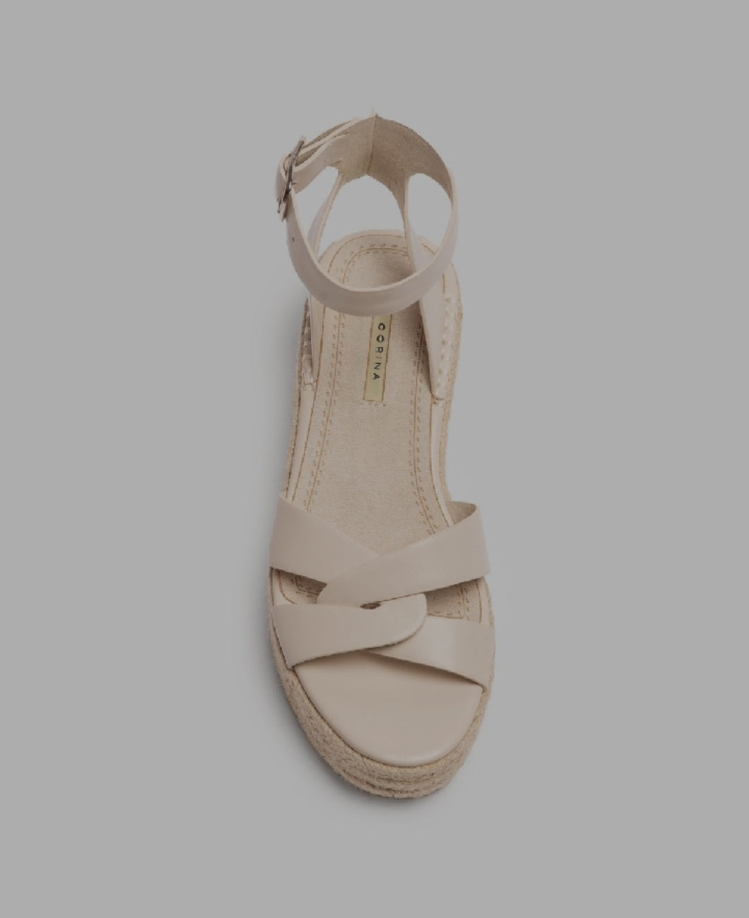 Corina Beige Platform Espadrilles