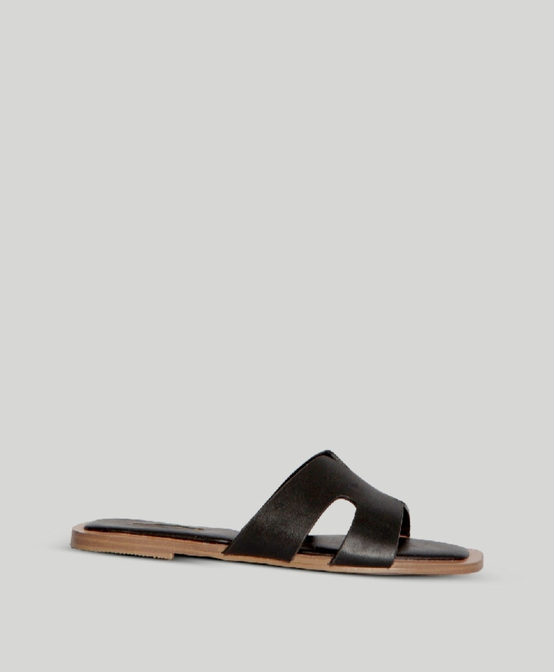 Corina Black Flat Mules