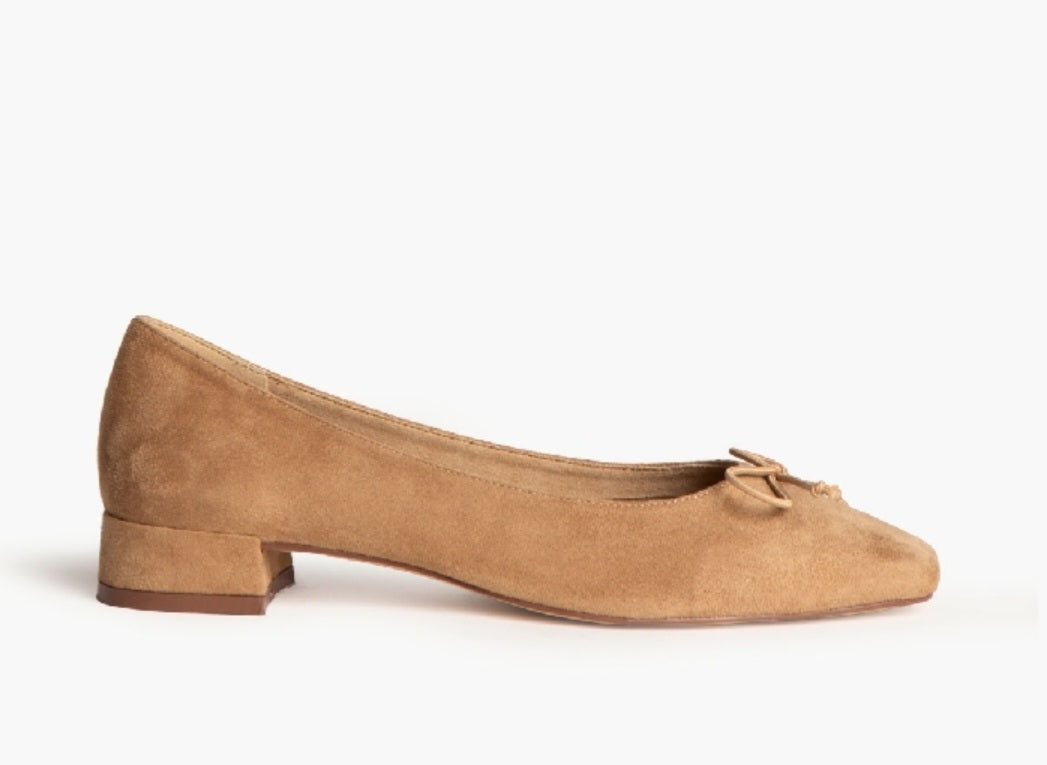 Ballerines Corina petit talon Taupe