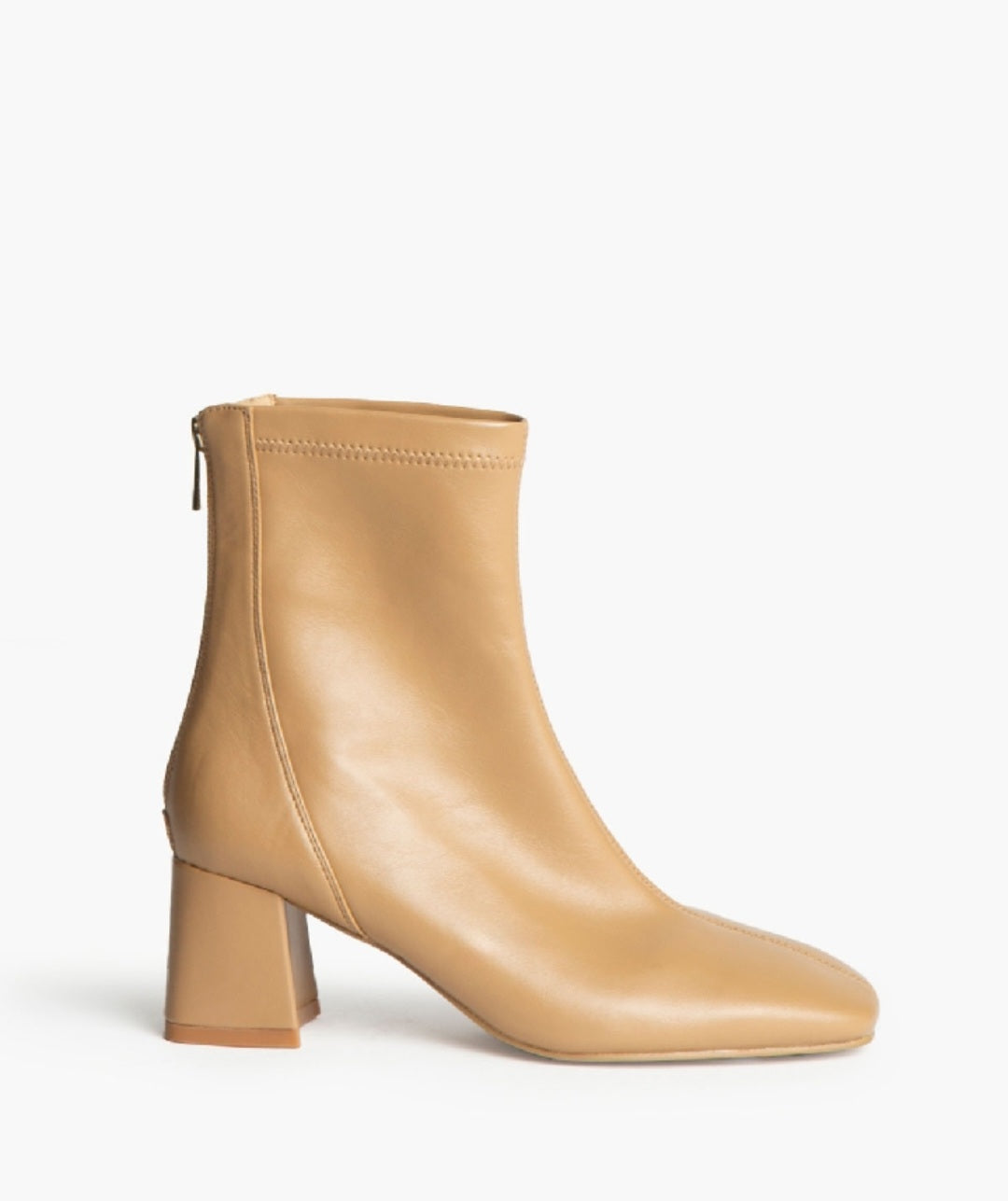 Bottines Corina petit talon Beige