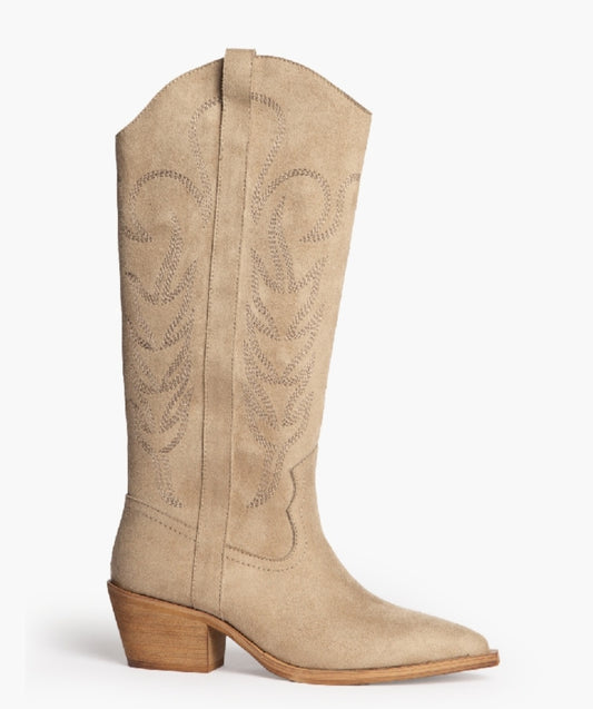 Bottes santiags Corina Beige