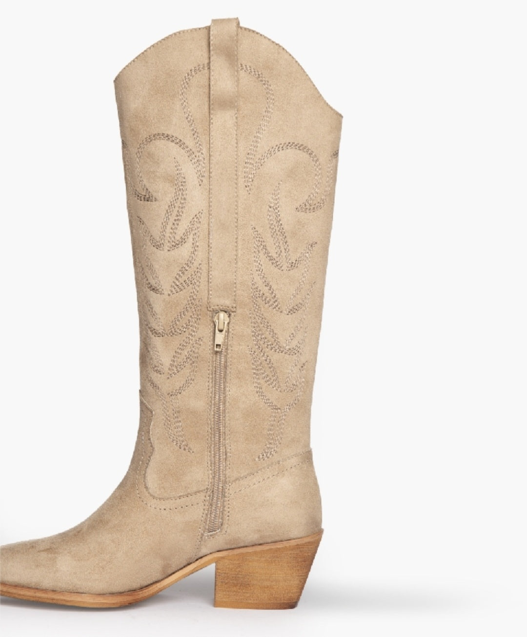 Bottes santiags Corina Beige