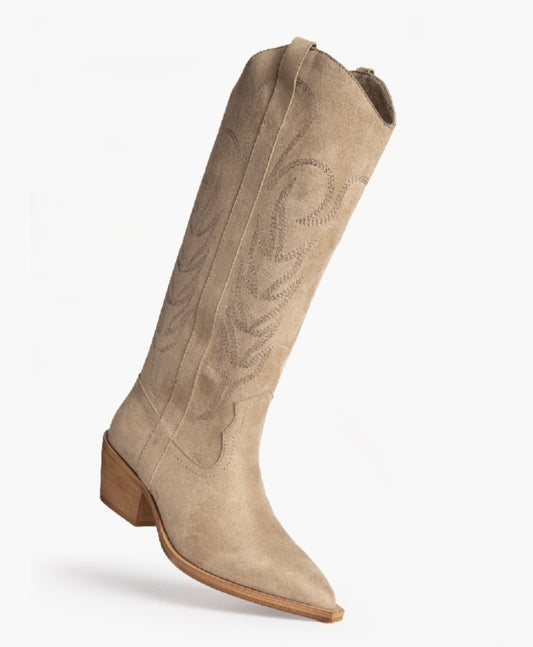 Bottes santiags Corina Beige