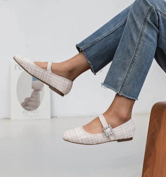 Ballerines babbies tweed Beige