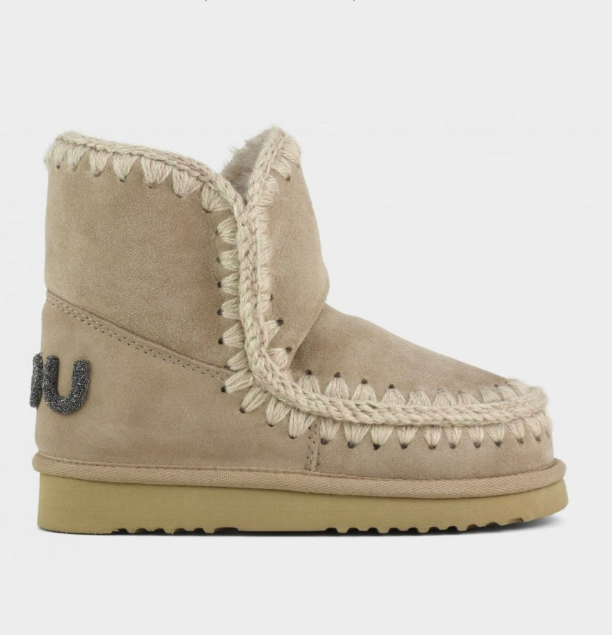 Mou eskimo 18 glitter logo Taupe 