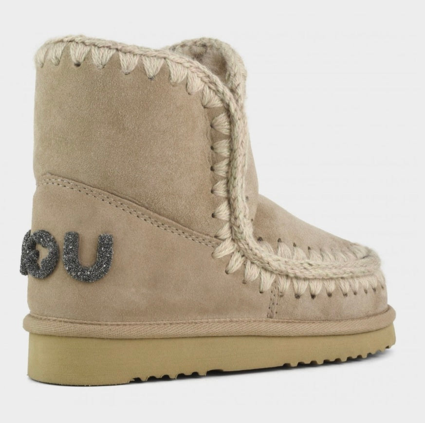 Mou eskimo 18 glitter logo Taupe 