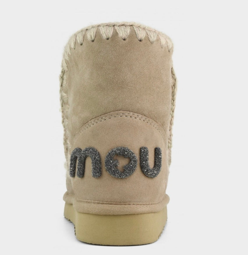 Mou eskimo 18 glitter logo Taupe 