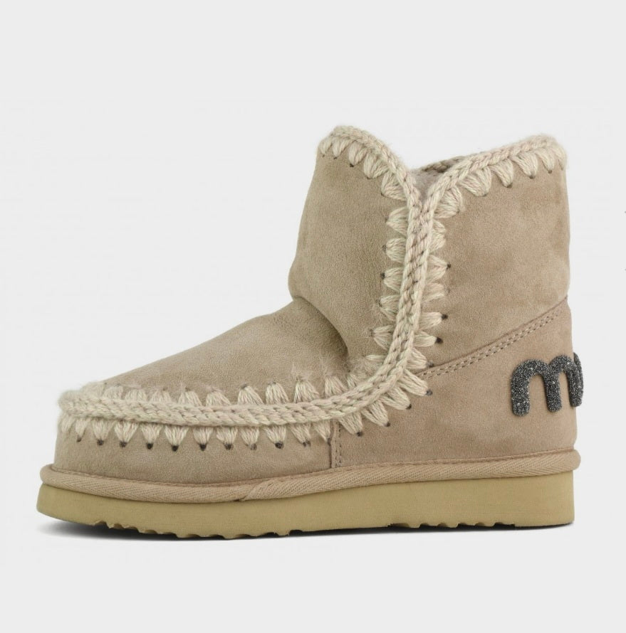 Mou eskimo 18 glitter logo Taupe 