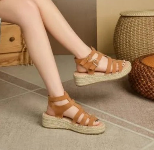 Espadrilles spartiate Camel