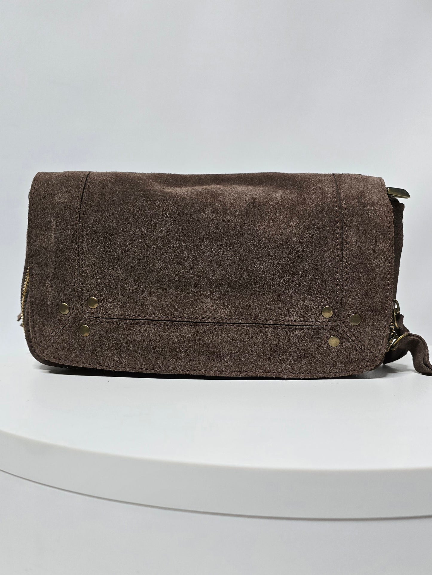 Large Jérôme bag with 3 compartments, Chocolate