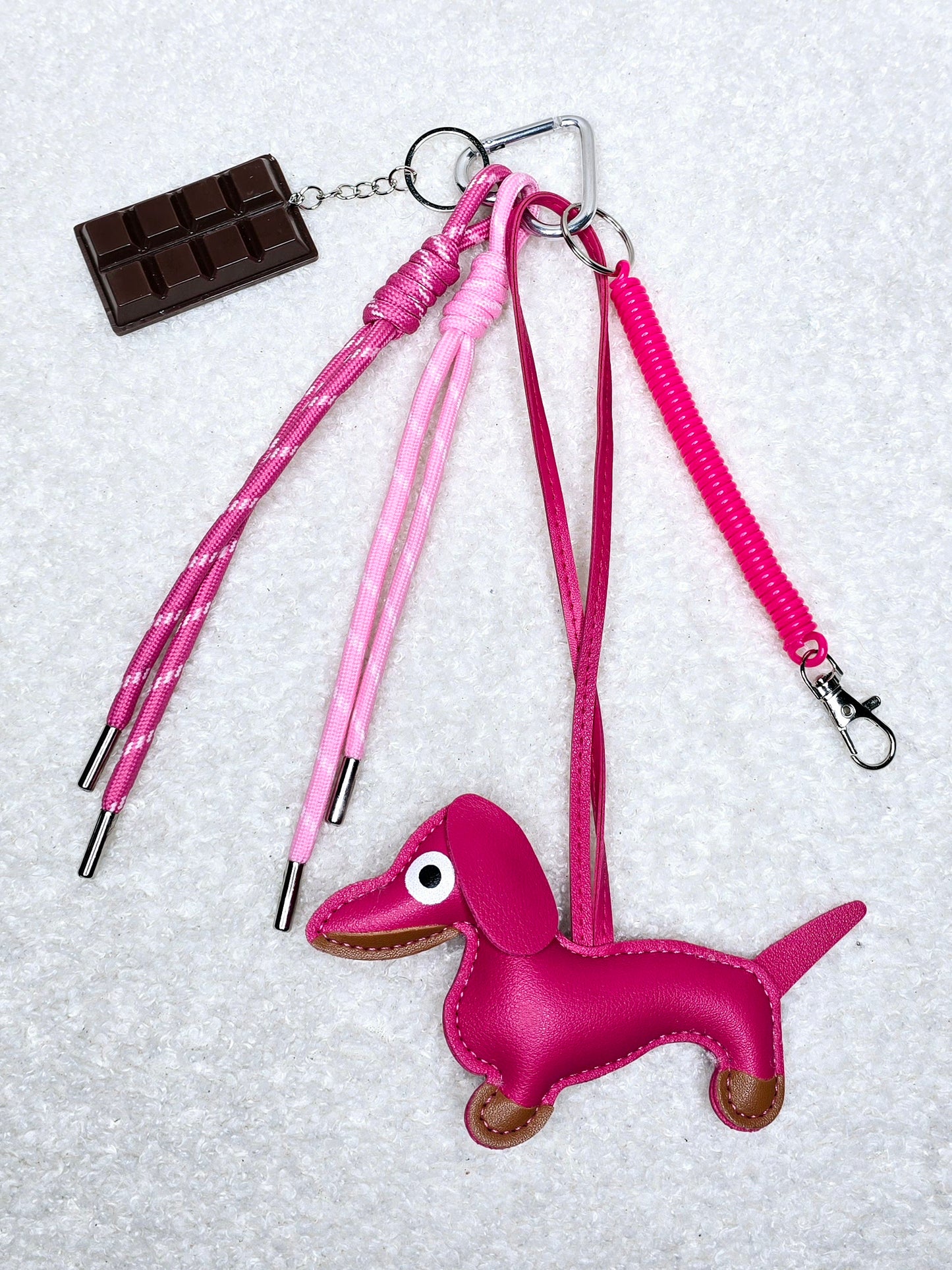 Grigri de sac en Chien Fushia