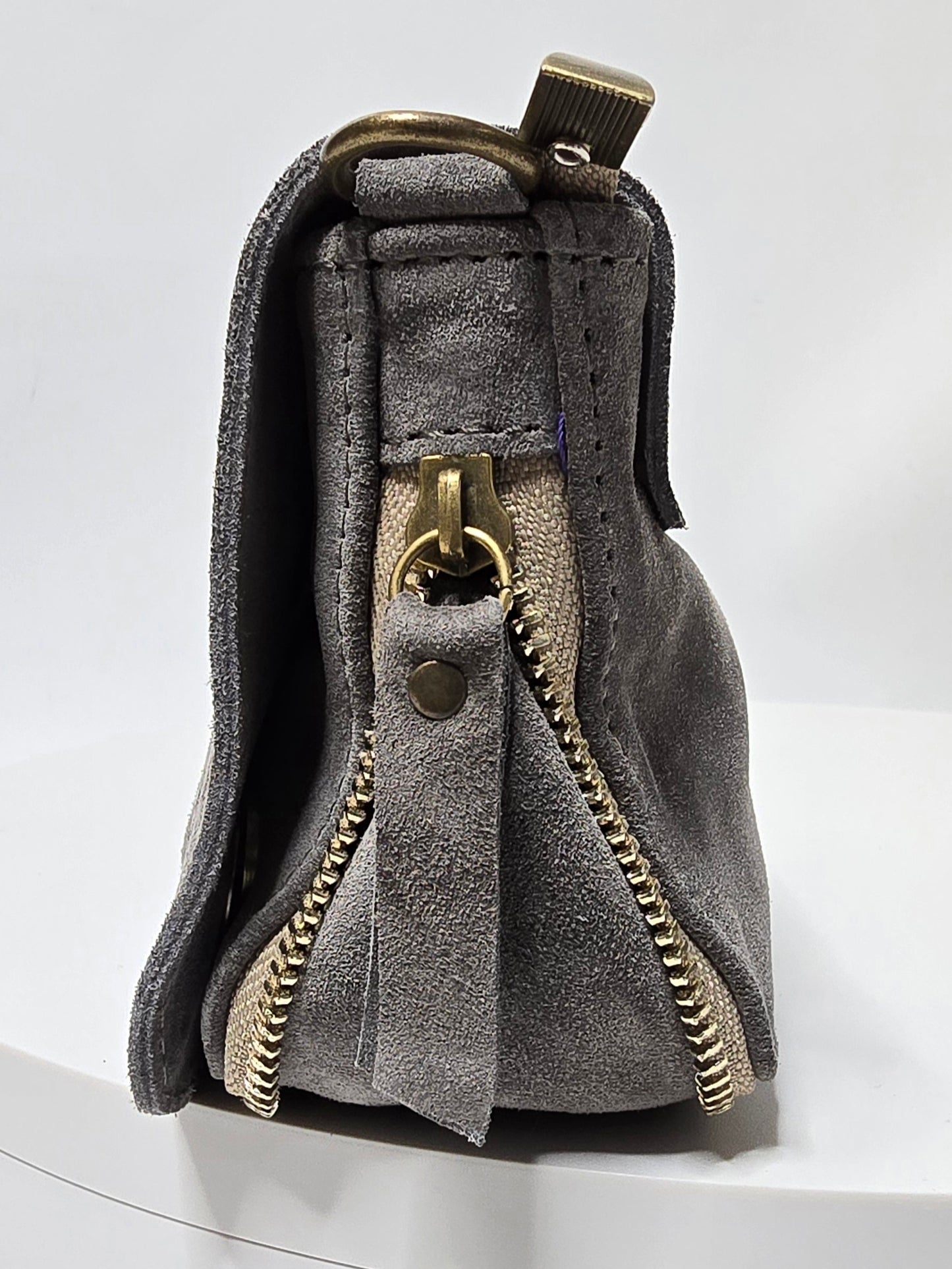 Sac Jérôme petit modèle daim Gris