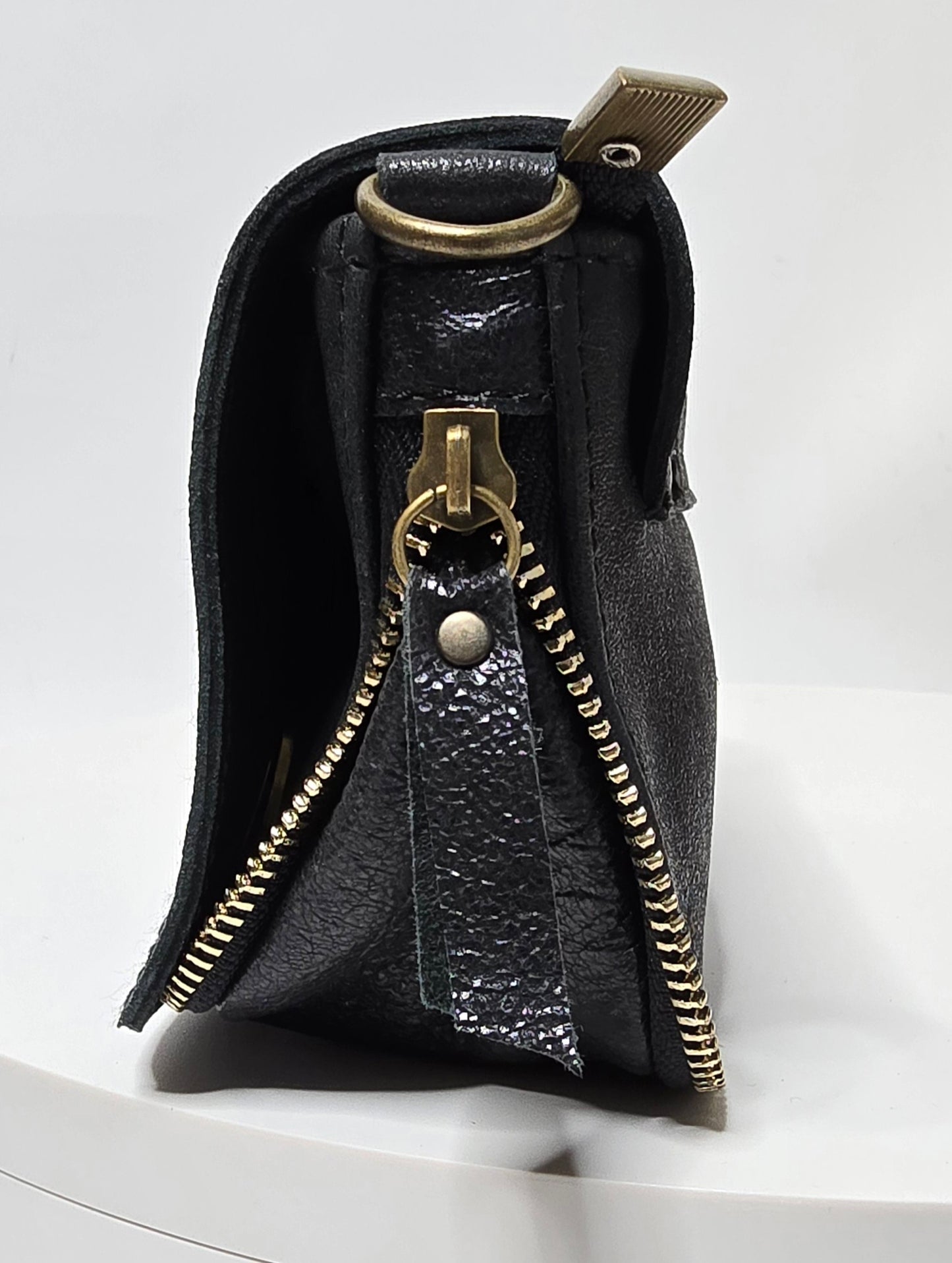 Jérôme bag, small iridescent model, Black