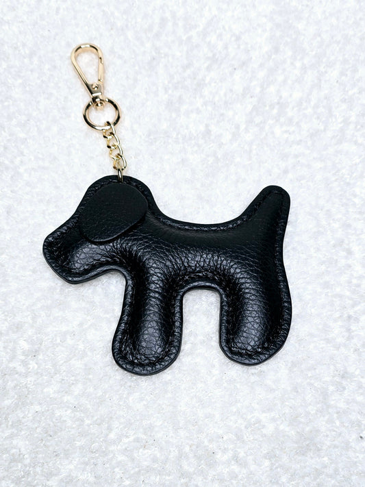 Grigri de sac en cuir Chien Noir